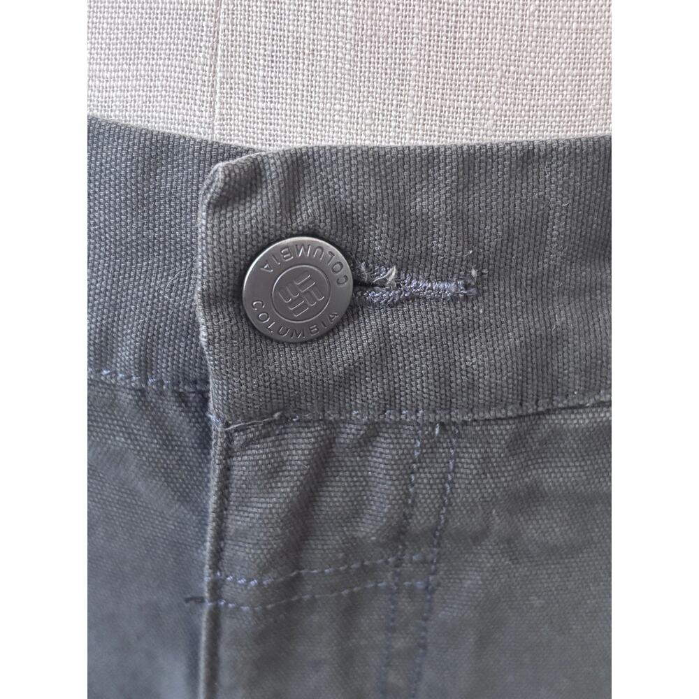 Columbia Men's Cargo Shorts Size 32 Olive Gray Cotton 10 Inch Inseam Casual - Picture 5 of 9